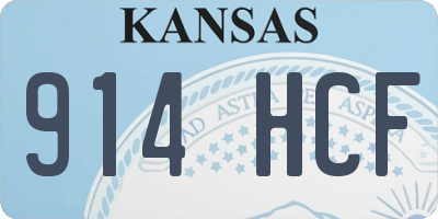 KS license plate 914HCF