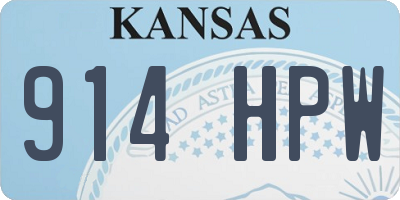 KS license plate 914HPW