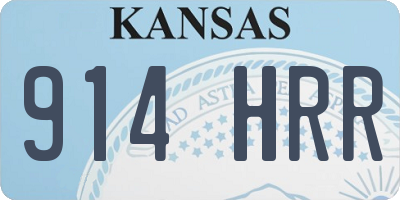 KS license plate 914HRR