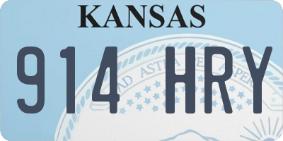KS license plate 914HRY