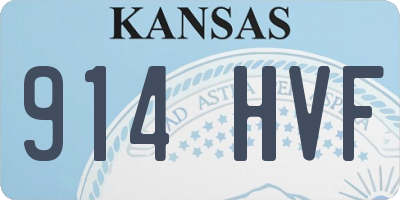 KS license plate 914HVF