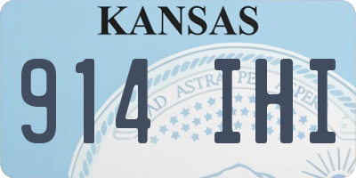 KS license plate 914IHI