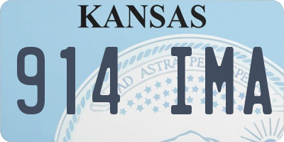 KS license plate 914IMA