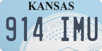 KS license plate 914IMU