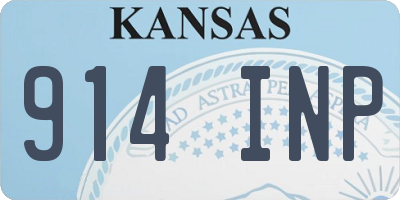 KS license plate 914INP