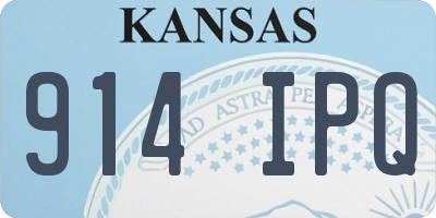 KS license plate 914IPQ