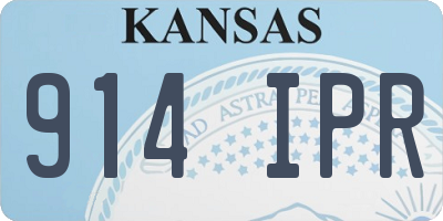 KS license plate 914IPR