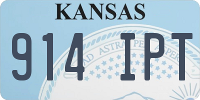 KS license plate 914IPT