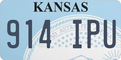 KS license plate 914IPU