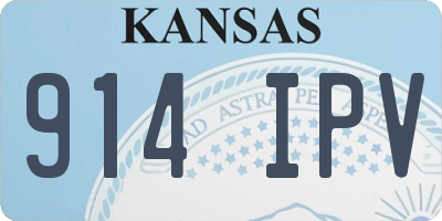 KS license plate 914IPV