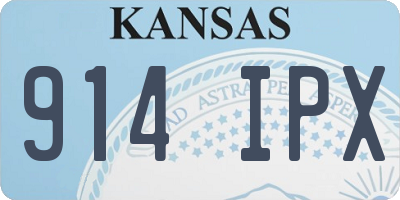 KS license plate 914IPX