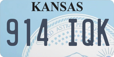 KS license plate 914IQK