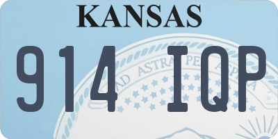 KS license plate 914IQP