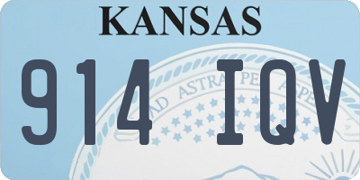 KS license plate 914IQV