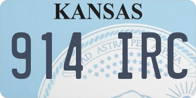 KS license plate 914IRC