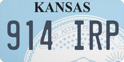 KS license plate 914IRP