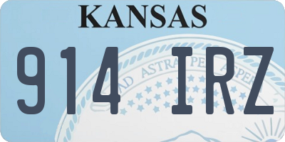 KS license plate 914IRZ