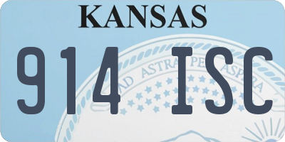 KS license plate 914ISC