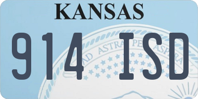 KS license plate 914ISD