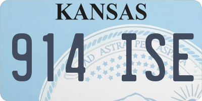 KS license plate 914ISE