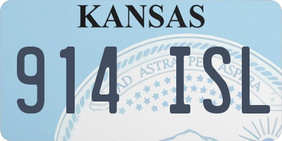 KS license plate 914ISL