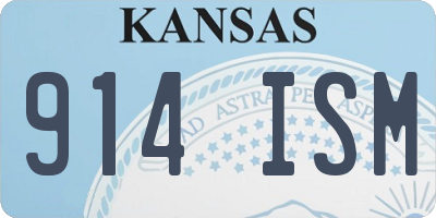 KS license plate 914ISM