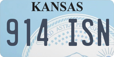 KS license plate 914ISN