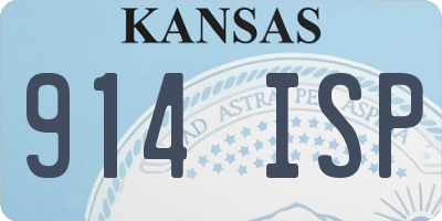 KS license plate 914ISP