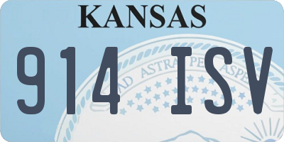 KS license plate 914ISV