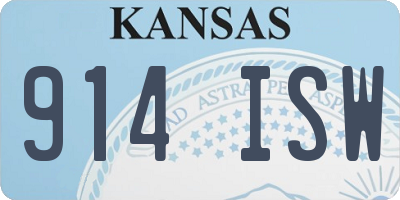 KS license plate 914ISW