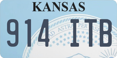 KS license plate 914ITB