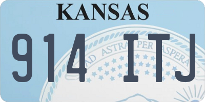KS license plate 914ITJ