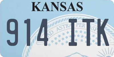 KS license plate 914ITK