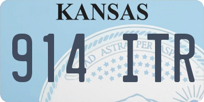 KS license plate 914ITR