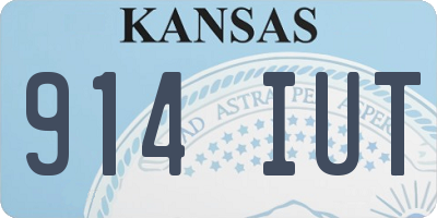 KS license plate 914IUT
