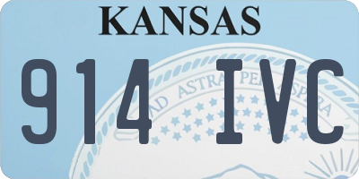 KS license plate 914IVC