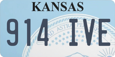 KS license plate 914IVE