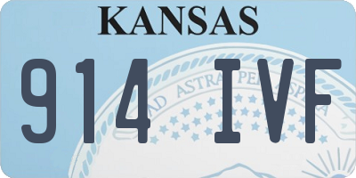 KS license plate 914IVF