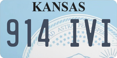 KS license plate 914IVI