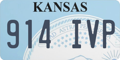 KS license plate 914IVP