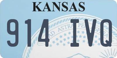 KS license plate 914IVQ