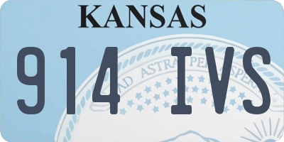 KS license plate 914IVS