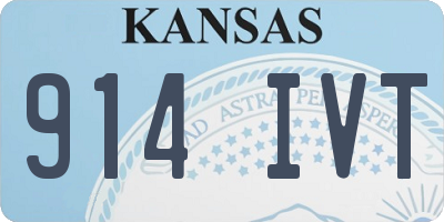 KS license plate 914IVT