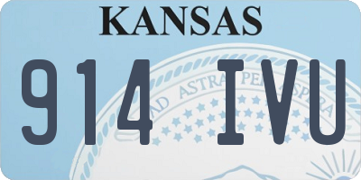 KS license plate 914IVU
