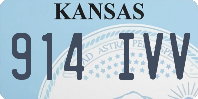 KS license plate 914IVV