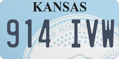 KS license plate 914IVW
