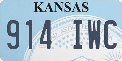 KS license plate 914IWC