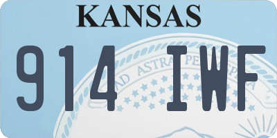 KS license plate 914IWF