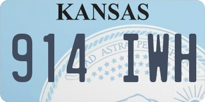 KS license plate 914IWH