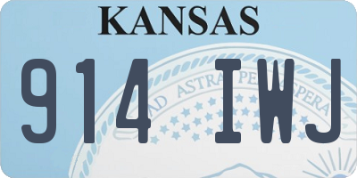 KS license plate 914IWJ